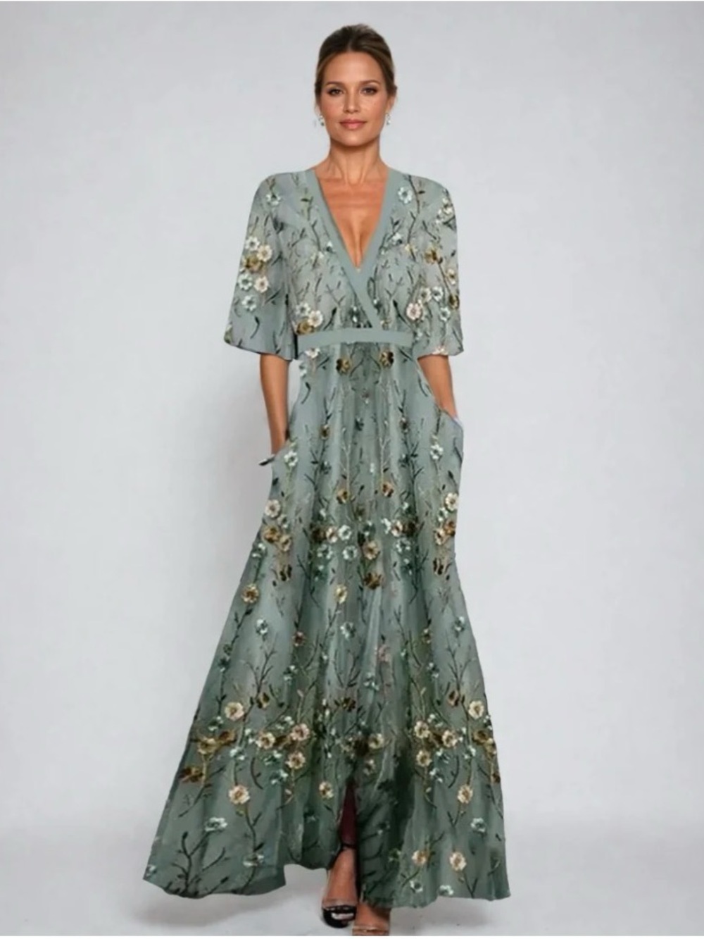 VALERIA – ELEGANT MAXI DRESS NWT